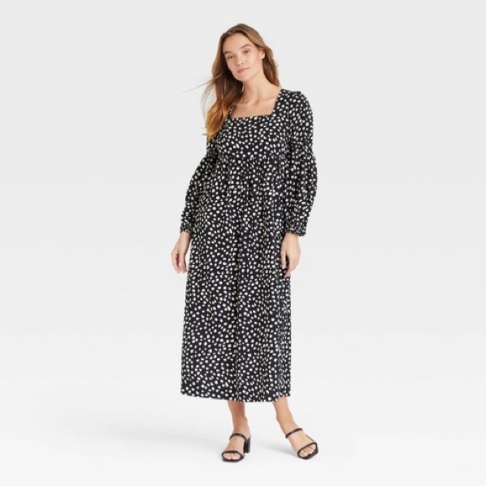 Who What Wear Bell Long Sleeve Dress
